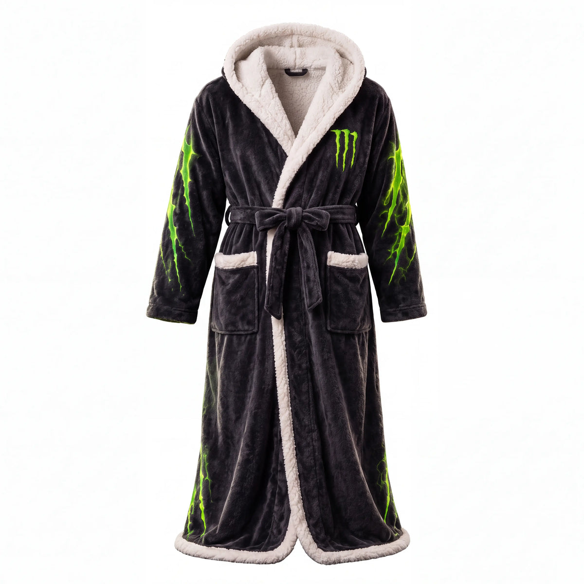 Black | Monster Energy heated robe, front