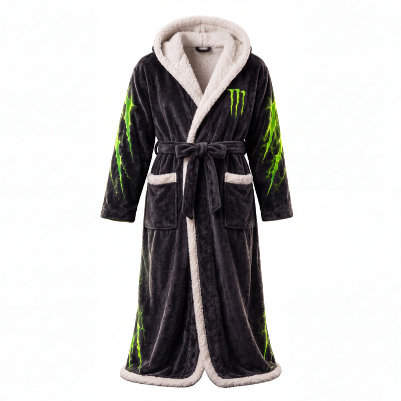 Black | Monster Energy heated robe, front